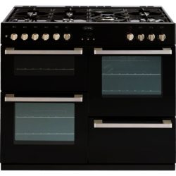 Belling DB4100DF Dual Fuel Range Cooker in Black